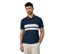 Maine Navy Carter Chest Stripe Polo Shirt, XXL, navy