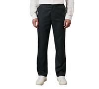 Maine Navy Textured Stretch Smart Chinos, 36R, Navy