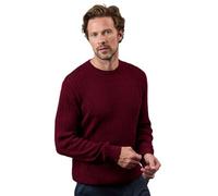 Maine Men's Premium Pure Cotton Cable Crew Neck Jumper in Burgundy | Size: 2XL Maine Burgundy 2XL