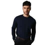Maine Premium Pure Cotton Crew Neck Jumper, L, Navy