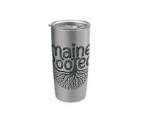 Maine Rooted Native Resident Tree Roots Apparel Stainless Steel Insulated Tumbler