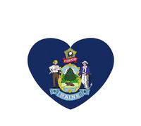 Maine State Flag Car Air Fresheners Cards - 6 Pieces,Cardstock Scented Decor For Cars,Bedrooms, Closets