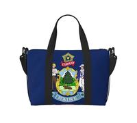 Maine State Flag Duffel Bags for Traveling - Lightweight Oxford Personal Item Travel Bags for Women, Ideal Gym Bags for Men