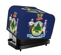 Maine State Flag Print 4-Slice Toaster Cover Dustproof Waterproof Appliance Protector Home Kitchen Decor
