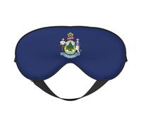 Maine State Flag Print Functionality Eye Mask Sleep Lightweight Travel Yoga Camping Outdoors Relaxation
