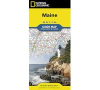 Maine State Guide Map by National Geographic - Waterproof Foldable Road Map with Acadia National Park, Coastal Drives, Campgrounds & Hiking Trails - ... Guide Maps (National Geographic Guide Map)