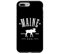 Maine USA with Moose Design Souvenir for Maine Lovers Case for iPhone 7 Plus/8 Plus