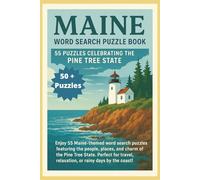Maine Word Search Puzzle Book:: Maine Word Search Puzzle Book: Word Searches with Easy to Read Print about Maine, including Cities, Places,Food and ... Gift for Vacations, Holidays, and Free Times