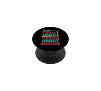 MaineCoon Funny My Idea of Self-Care Includes MaineCoons PopSockets Adhesive PopGrip