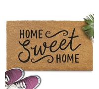 MAINEVENT Home Sweet Home Coir Doormat 30x17 Inch, Welcome Matt Outdoor w/Non-Slip PVC Backing, Outdoor Welcome Mat