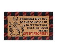MAINEVENT I'm Gonna Give You to The Count of 10 Door Mat 30x17 Inch, Count of Ten Door Mat, Funny Christmas Vacation Door Mat, Count of 10 Doormat, Count of 10 Christmas Decor, Off My Property Mat