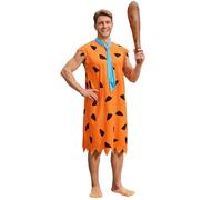 Mainfini Cave Men Costume Adult Caveman Cosplay Classic Movie Set Halloween Outfit for Family Parties Funny Retro Style Tunic M