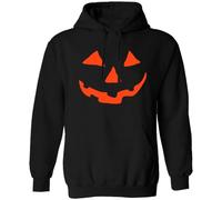 Mainfini Men Pumpkin Hoodie Scream Face Pullover Black L