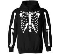 Mainfini Men Pumpkin Hoodie With Pocket Long Sleeve Orange S