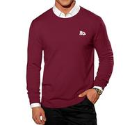 Mainfini Men's Christmas Jumper Vacation Pullover Classic Party Knit Graphic Crewneck Holiday Sweatshirt Red Santa Ho XL