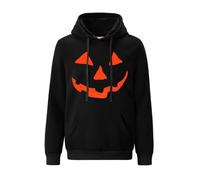 Mainfini Men's Halloween Pumpkin Hoodies Skeleton Sweatshirts with Pocket | Halloween Party, Jack O Lantern, Funny & Scary Graphic, Adjustable Drawstring, Kangaroo Pocket, Loose Fit, Unisex, S-3XL