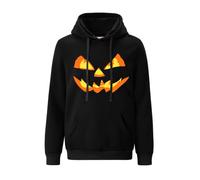 Mainfini Men's Halloween Pumpkin Hoodies Skeleton Sweatshirts with Pocket | Halloween Party, Jack O Lantern, Funny & Scary Graphic, Adjustable Drawstring, Kangaroo Pocket, Loose Fit, Unisex, S-3XL