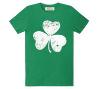 Mainfini St Patricks Day Shirt Men Festival Party Soft Irish 3 Leaf Fitted T-Shirt Classic Clover Shamrock XL