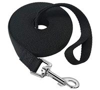 Mainiusi 30m Dog Lead, Training Lead for Dogs Long Line 30m Extra Long Dog Leash for Recall Training, Tracking Leash for Dogs, Ideal for Backyard, Lawn, Park, Beach, Camping, Obedience(Black)