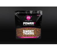 Mainline Baits Power+ Particles Sweet Tigers 2kg, Carp Fishing Bait, Particle Loose Feed, Spod Mix, Natural Attractors, Multi-Stim Liquid Additive, Code M37022.