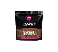 Mainline Baits Power+ Particles Sweet Tigers 2kg, Carp Fishing Bait, Particle Loose Feed, Spod Mix, Natural Attractors, Multi-Stim Liquid Additive, Code M37022.