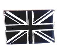 Mainly Metal ™ Enamel Metal Pin Badge Great Britain Union Monochrome White & Black Jack British Flag