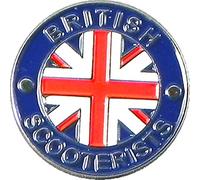 Mainly Metal ™ Enamel Pin Badge British Scooterists UK Flag (22mm Brooch) Union Jack two-tone ska man hat Vespa Lambretta