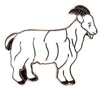 Mainly Metal Enamel Pin Badge Goat Farmyard Billy Sheep Nanny (25mm)