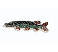 Mainly Metal Green Art Deco Pin Badge (25mm)
