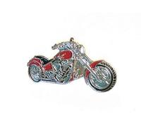 Mainly Metal Silver Metal Enamel Pin Badge Brooch Custom Bike Chopper Motorcycle
