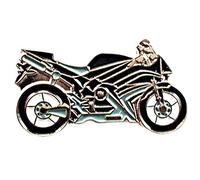 Mainly Metal Silver Metal Enamel Pin Badge Brooch Sports Street Bike Motorcycle
