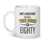 Mainly Mugs 80th Birthday Gift Idea Mug for Men Women Age 80 Funny Novelty Joke Keepsake Present Capacity 11oz