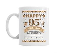 Mainly Mugs 95th Birthday Coffee Mug Ceramic Gift for Men, Birthday Keepsake for 95 Year Old - 11OZ