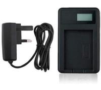 Mains Battery Charger for Sony DSC-WX1, DSC-WX10, HDR-GW55VE, DSC-WX10, DSC-T20HDPR, HDR-GW55, HDR-GW77E, HDR-GW77VE Camera - Smart Display for Accurate Battery Charge Status