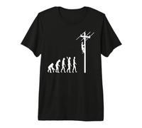 Mains Electricians Evolution Development High Voltage Premium T-Shirt