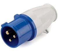 MAINS HOOK UP BLUE SITE PLUG 16A - IP44 Caravan Motorhome Camping