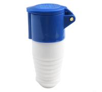 Mains Hook Up Site Socket Adapter 240V 16A IP44 Waterproof 3-Pin Electric Plug Connector for Caravan Camper Van and Trailer P