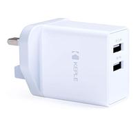 Mains USB Wall Charger Dual 2 Port Fast Charging UK Plug Compatible with Samsung Galaxy S8 S7 Edge J7 Prime Note9 Note8 Note7 S8+ Pro A8 J5 C9 Plus A3 A8+ J1 Mini 2017 2016, 17W 3.4A Adapter