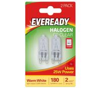 Mains Voltage G9 25W Halogen Capsule Bulb Lamp 2 Pack