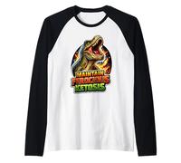 Maintain Ferocious Ketosis T Rex Keto Humor Raglan Baseball Tee
