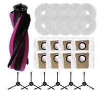 Maintain Your For Airbot L50 Master with This Accessory Set Including Main Brush Side Brushes Mop Cloths and Dust Bags for Regular Cleaning (B)
