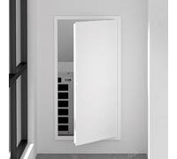 Maintenance Attic Access Door, Aluminum Alloy Hidden Access Panel Cover, Wall/Ceiling Security Systems Door Panel, for Home, Offices, Factories and Hotels(60 * 30cm/23.6 * 11.8in)