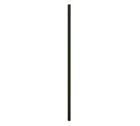Maintenance Free 25 Year Guarantee 60X60mm Square Post - Black In Ground For 0.9M Colourrail Panel