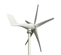 Maintenance-Free Wind Turbine Generator, The Horizontal Axis 3000W 3/5 Blades Windmill 12V 24V 48V Wind Power Small Wind Turbine Generator MPPT Controller For Home Use with Low Start-Up Speed, Easy to