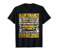Maintenance Man Gifts Funny Definition Technician Worker T-Shirt