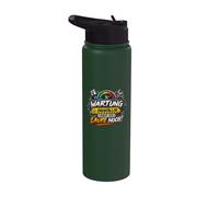 Maintenance Overdue Men's Humour Sayings Ich laufe noch Papa [German Stainless Steel Insulated Water Bottle