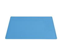 Maintenance Pad, Heat-Resistant Silicone Station Pad 12.2x8.3in Blue Desk Insulation Soldering Mat for Phone and Laptop Repair
