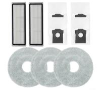 Maintenance Set for Cecotec for CONGA X100 and for X-TREME Robots, Includes Premium Filters, Reusable Mop Cloths and Hygienic Dust Bags, for Homes with Pets, Easy to Install(A)