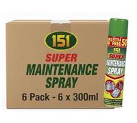 Maintenance Spray Bundle | 6 x 300ml | Cleans and Protects metal Workings | 151 Super Maintenance Spray 6 Pack