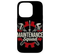 Maintenance Squad Technician Reliable Support Crew Work Fun Case for iPhone 14 Pro